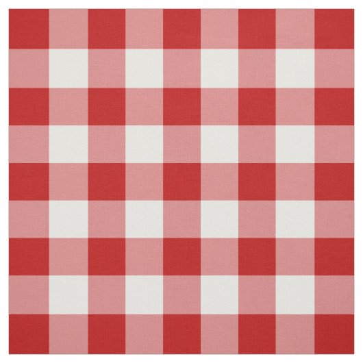 Stof rode en witte gingham (Swatch)