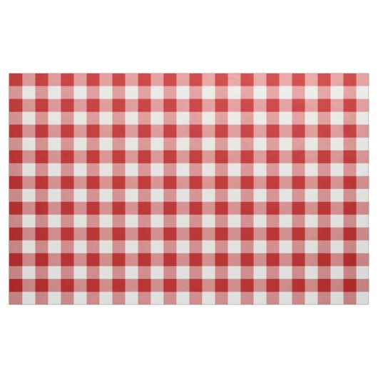 Stof rode en witte gingham (Fat Quarter)