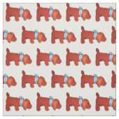 Stof - Rode Puppies (Swatch)