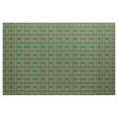 Stof - Rood/Groen/Zwart/Wit Weave (Yard (91,4 cm))
