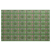 Stof - Rood/Groen/Zwart/Wit Weave (Fat Quarter)