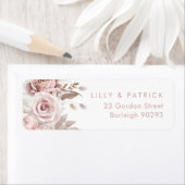 Stof Roos & Blush Moderne Trouw Retouradres Etiket (Insitu)