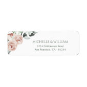 Stof Roos Eucalyptus Greenery Floral Label (Voorkant)