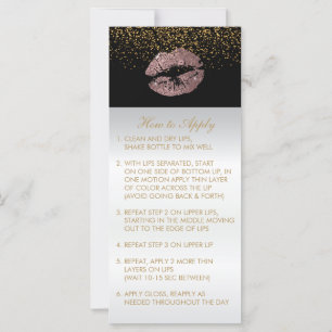 Stof Roos Glitter Lip Instructies