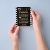 Stof Roos Glitter Lip met strips Flyer (Hand)