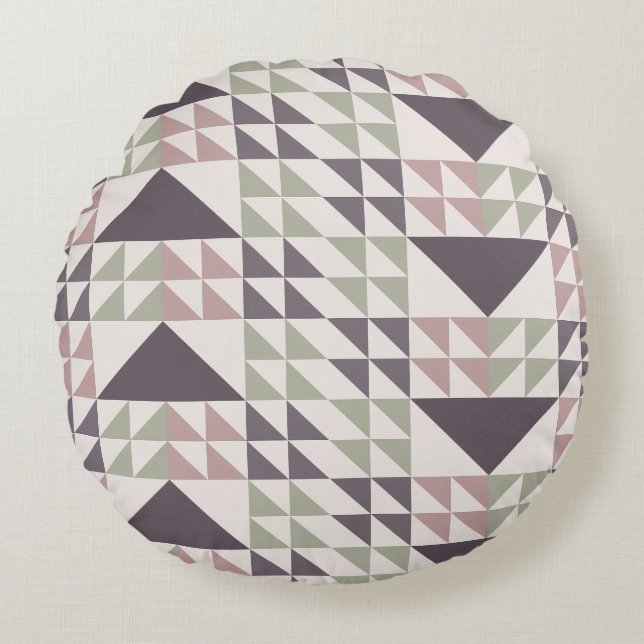 Stof Rose Geometrisch Dekbed Patroon Worp Kussen (Voorkant)