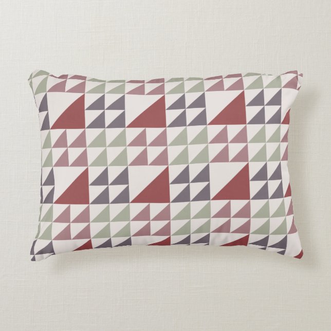 Stof Rose Geometrisch Dekbed Patroon Worp Kussen (Voorkant)
