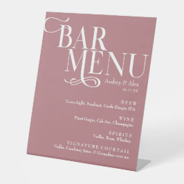 Stof Roze Bar Menu Voetstuk Bord Reclamebord Met Voetstuk