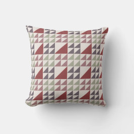 Stof Roze Geometrisch Quilt Patroon Worp Kussen