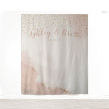 Stof Roze Glitter Gouden Trouwfoto Achtergrond