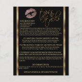 Stof Roze Gouden Glitter Lip Instructies Flyer (Achterkant)