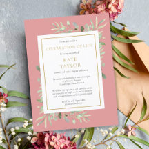 Stof Roze Groenery Levensviering Funeral