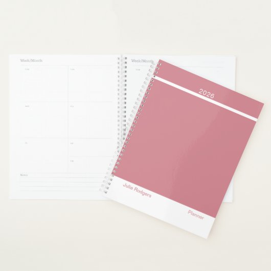 Stof Roze Moderne Lay-out Groot Planner (Display)