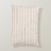 Stof Roze Moderne Minimalistische Streep Boho Accent Kussen (Achterkant (Verticaal))