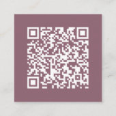 Stof roze | QR-code | Trouw RSVP Informatiekaartje (Achterkant)