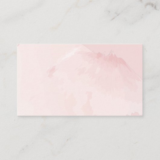 Stof Roze Rozen Waterverf Cadeau Registratie Informatiekaartje (Achterkant)