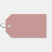 Stof Roze Script Bedankt Trouwcadeau Labels Cadeaulabel (Achterkant Horizontaal)