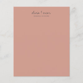 Stof Roze Script Minimalistische Zakelijke Briefpa