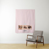 Stof Roze Wimpers Studio Foto Collage Beurs Wandkleed (In situ)