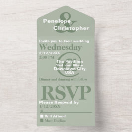 Stof Sage Moderne Typografie Grote Symbolen Bruilo All In One Uitnodiging