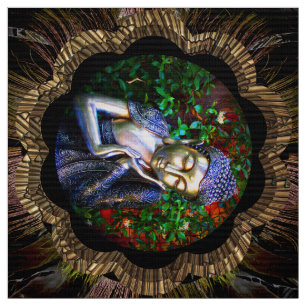 Stof   Silver Sleeping Buddha Collage
