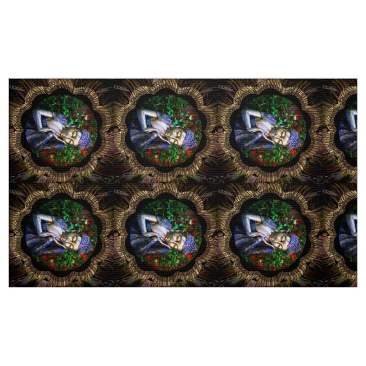 Stof | Silver Sleeping Buddha Collage (Fat Quarter)