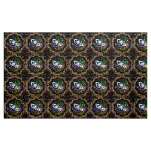 Stof | Silver Sleeping Buddha Collage (Yard (91,4 cm))