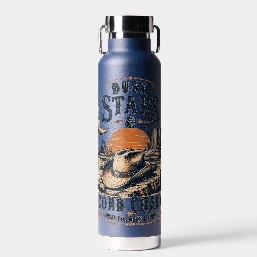 Stof Sterren Tweede Kans Western Design Waterfles (Voorkant)