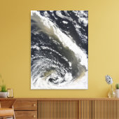 Stof storm dat over het Tasman-Zee waait Canvas Afdruk (Insitu (Woonkamer))
