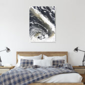 Stof storm dat over het Tasman-Zee waait Canvas Afdruk (Insitu (Slaapkamer))