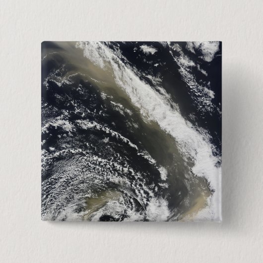 Stof storm dat over het Tasman-Zee waait Vierkante Button 5,1 Cm (Voorkant)