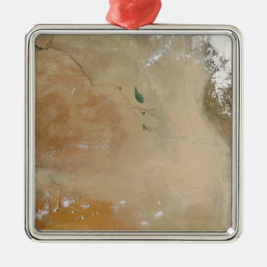 Stof storm in het Midden-Oosten Metalen Ornament (Voorkant)