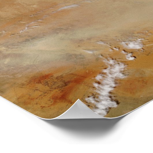 Stof storm in het Midden-Oosten Poster (Hoek)