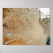 Stof storm in het Midden-Oosten Poster (Voorkant)