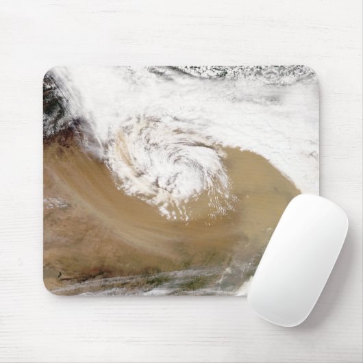 Stof storm in Noord-China 2 Muismat (Met muis)