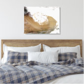 Stof storm in Noord-China Canvas Afdruk (Insitu (Slaapkamer))