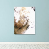 Stof storm in Noord-China Canvas Afdruk (Insitu (Houten vloer))