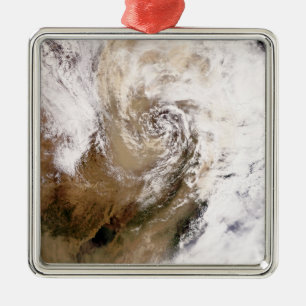 Stof storm in Noord-China Metalen Ornament