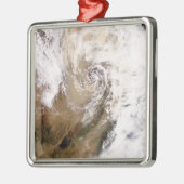 Stof storm in Noord-China Metalen Ornament (Links)