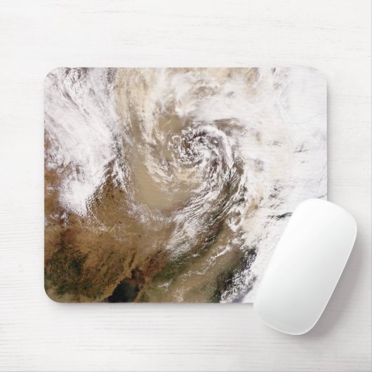 Stof storm in Noord-China Muismat (Met muis)