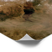 Stof storm in Noord-China Poster (Hoek)