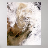 Stof storm in Noord-China Poster (Voorkant)