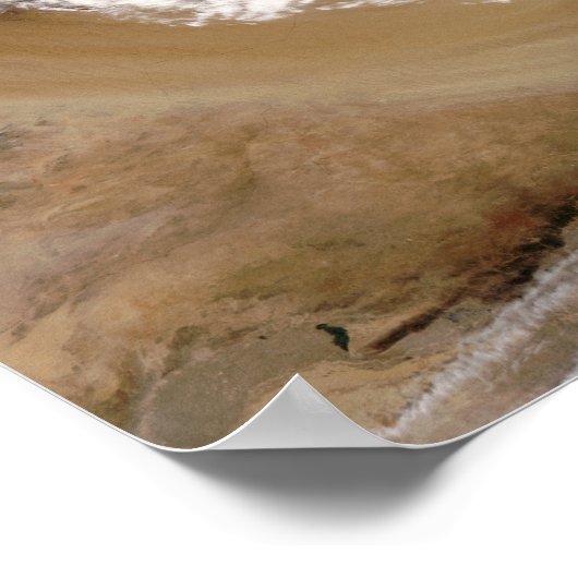 Stof storm in Noord-China Poster (Hoek)