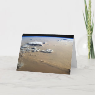 Stof Storm over de Zeeen van de Sahara. Kaart