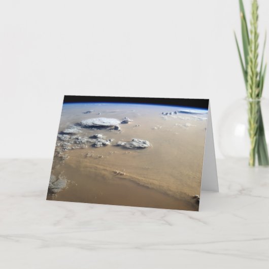 Stof Storm over de Zeeen van de Sahara. Kaart (Voorkant)