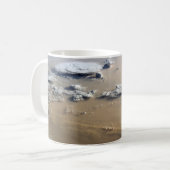 Stof Storm over de Zeeen van de Sahara. Koffiemok (Voorkant links)