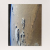 Stof Storm over de Zeeen van de Sahara. Legpuzzel (Verticaal)