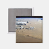 Stof Storm over de Zeeen van de Sahara. Magneet (Voorkant / Achterkant)