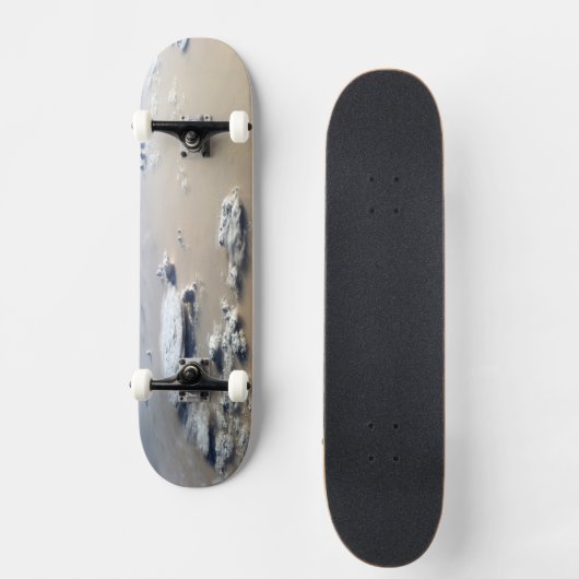 Stof Storm over de Zeeen van de Sahara. Persoonlijk Skateboard (Voorkant)