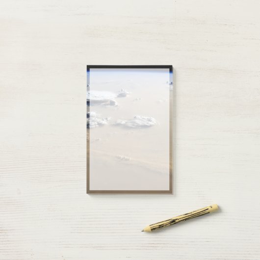 Stof Storm over de Zeeen van de Sahara. Post-it® Notes (Op bureau)